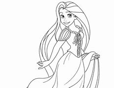 Gambar Rapunzel Untuk Mewarnai